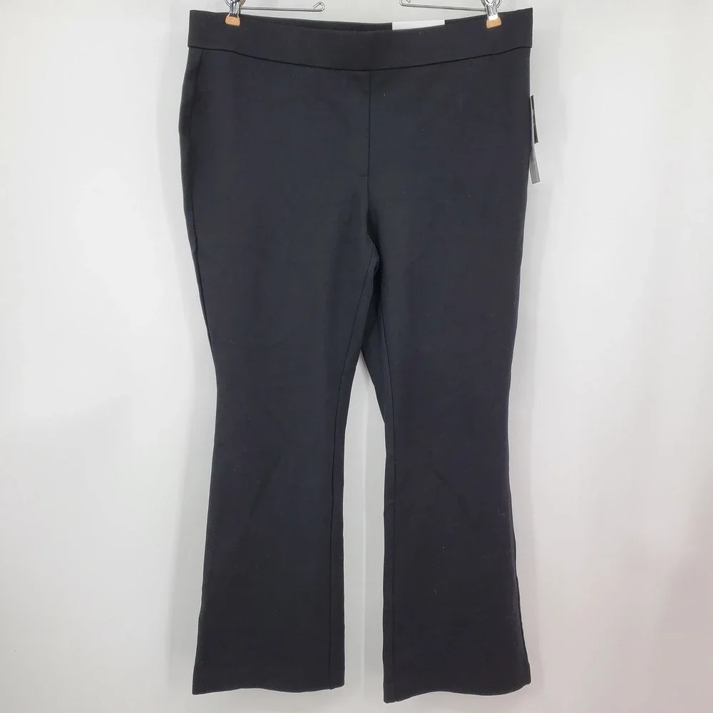 NWT Rafaella The Boot High Rise Slimming Bootcut Pants Black Plus 1X Career